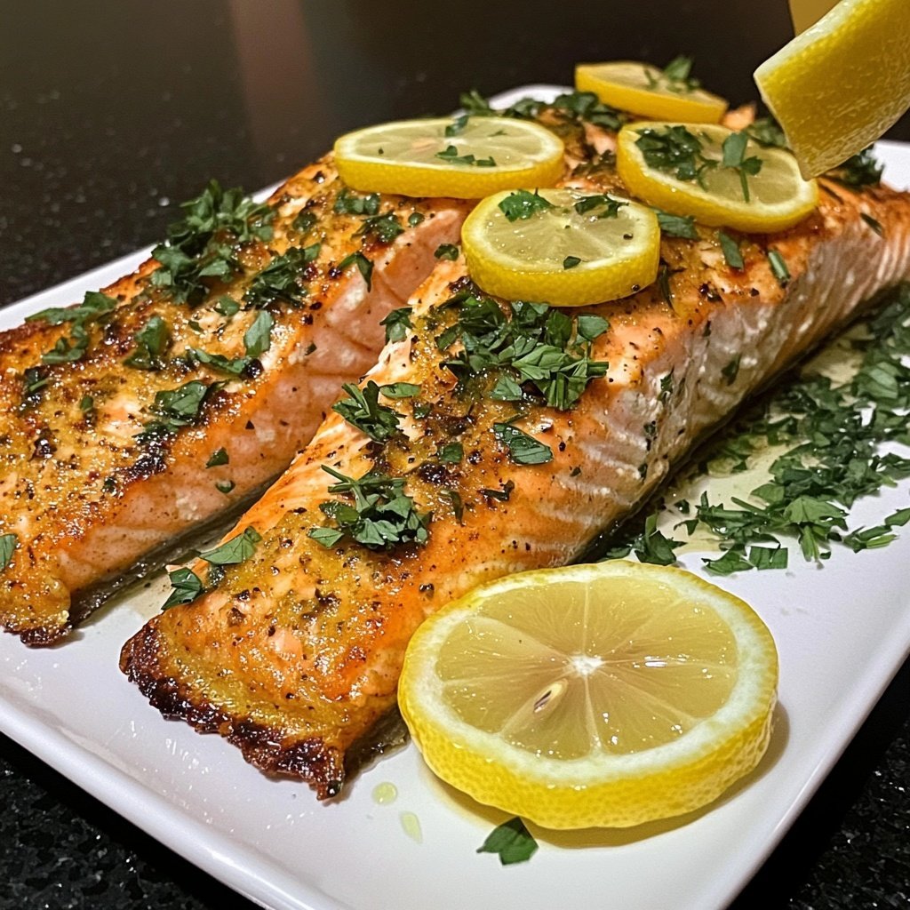 Healthy Baked Salmon with Lemon Recipe