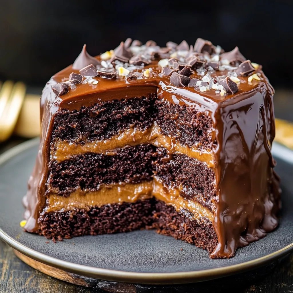 Salted Caramel Chocolate Cake
