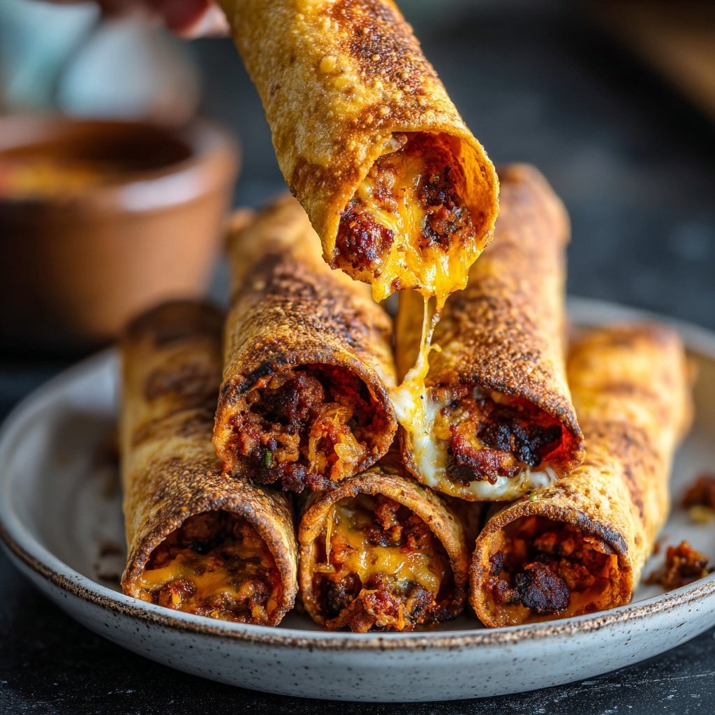 Super Bowl Food Baked Taquitos