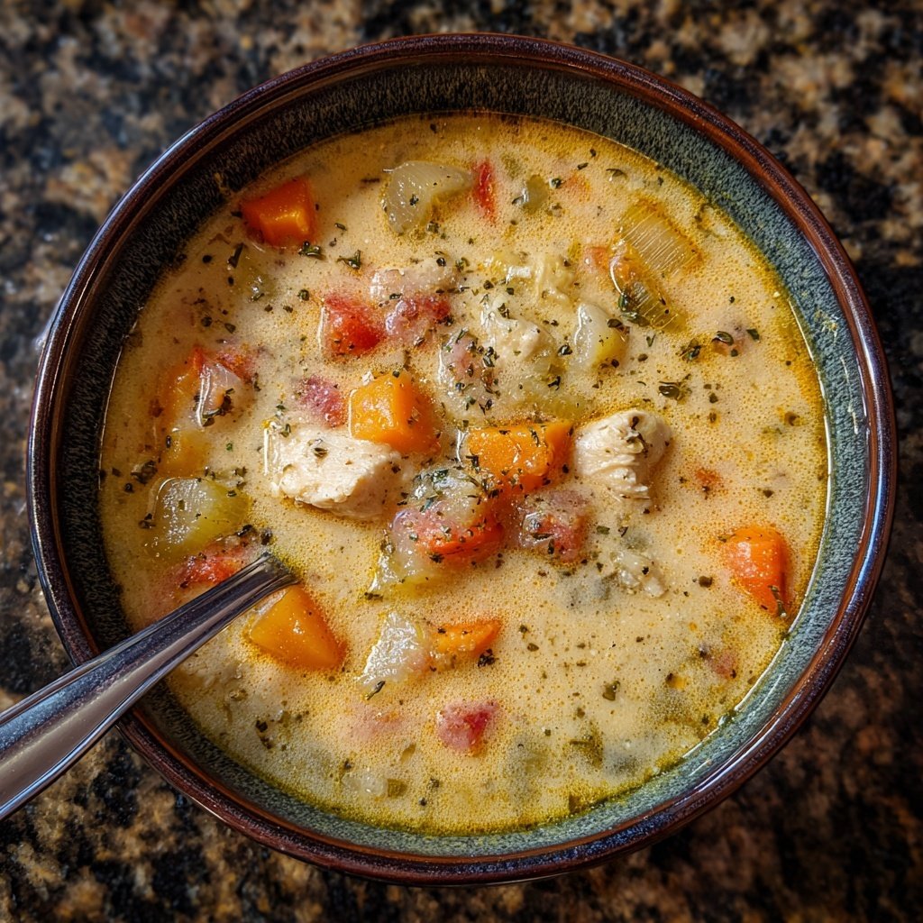 Creamy Chicken And Vegetable Soup