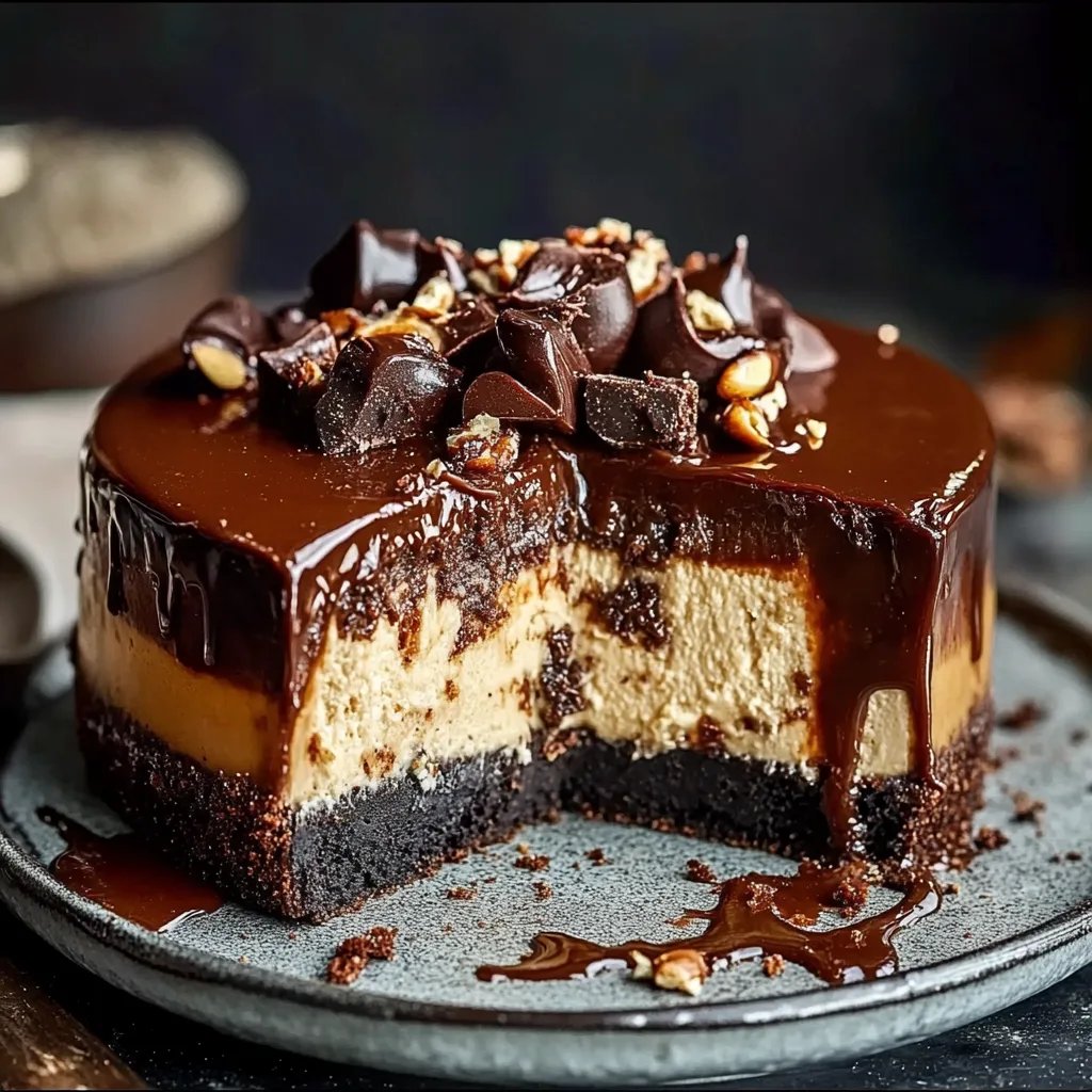 Caramel Brownie Cheesecake