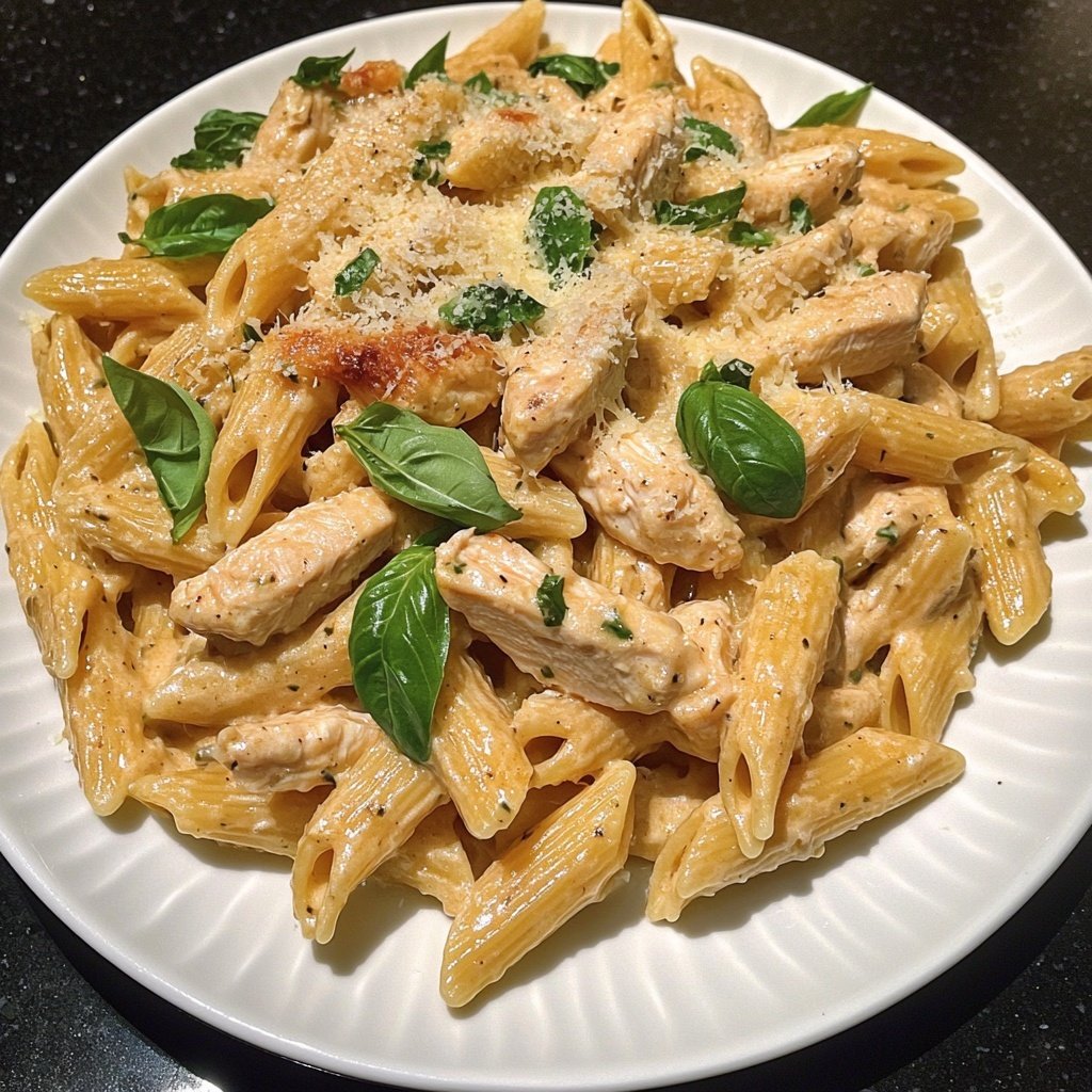 Easy Parmesan Chicken Pasta