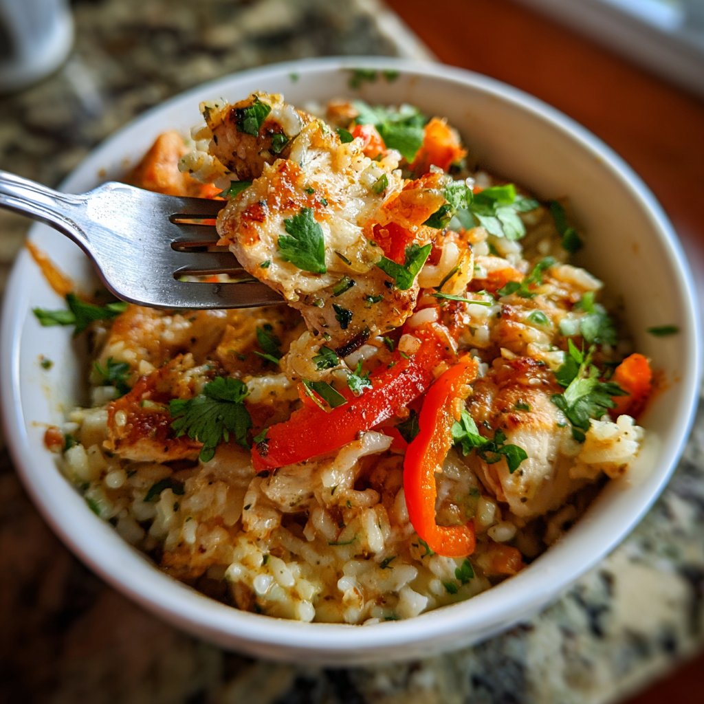High Protein Chicken Rice Bowl