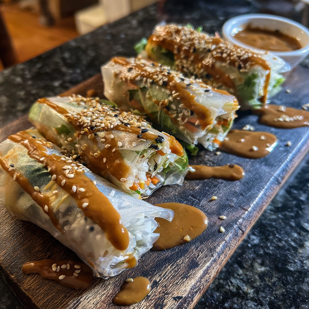 Super Bowl Veggie Spring Rolls