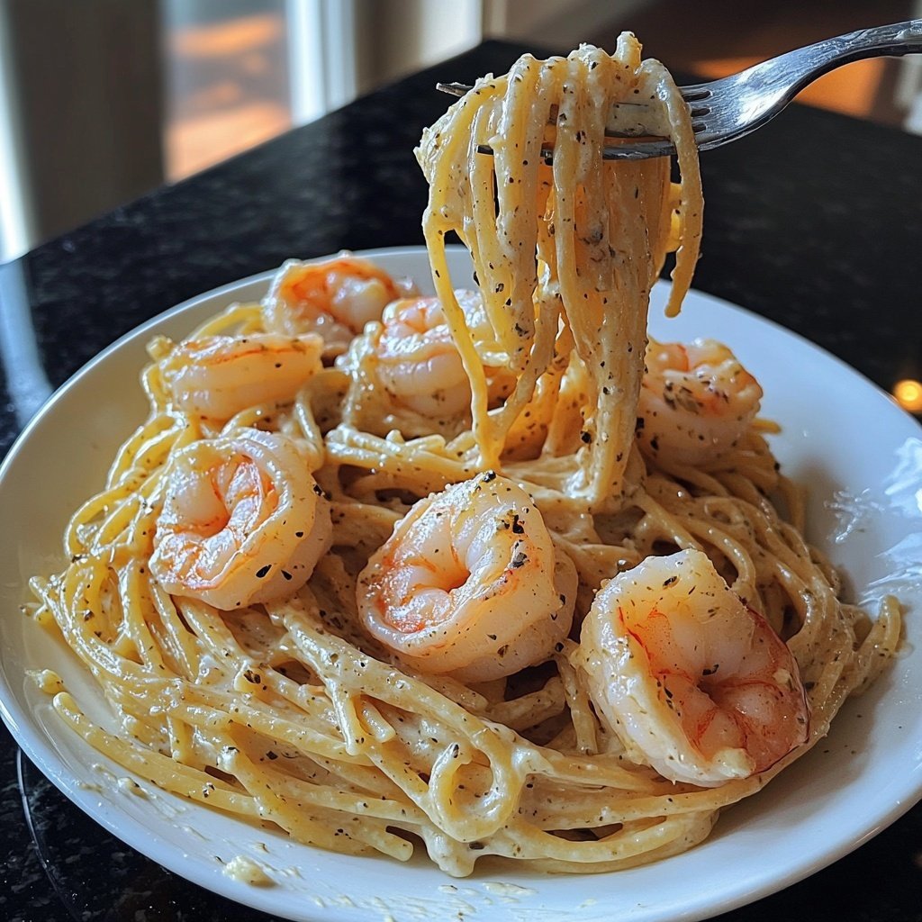 Comforting Garlic Butter Shrimp Pasta Recipe