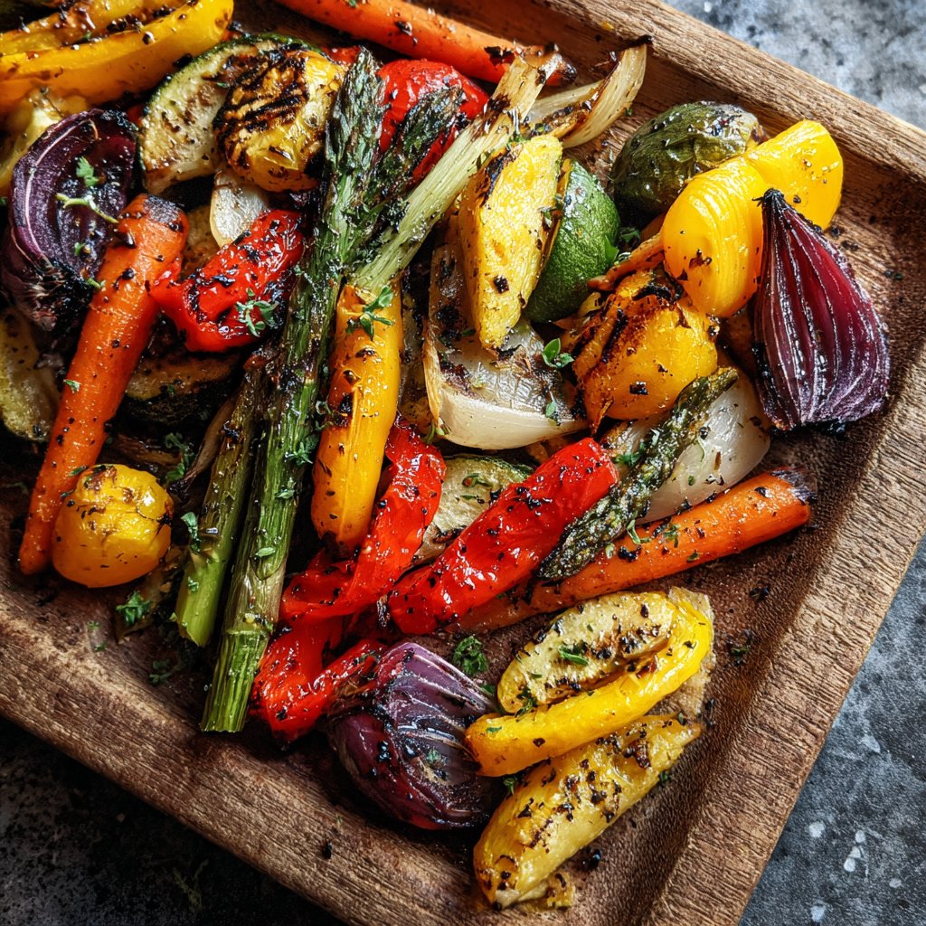 Super Bowl Party Food Roasted Veggie Platter
