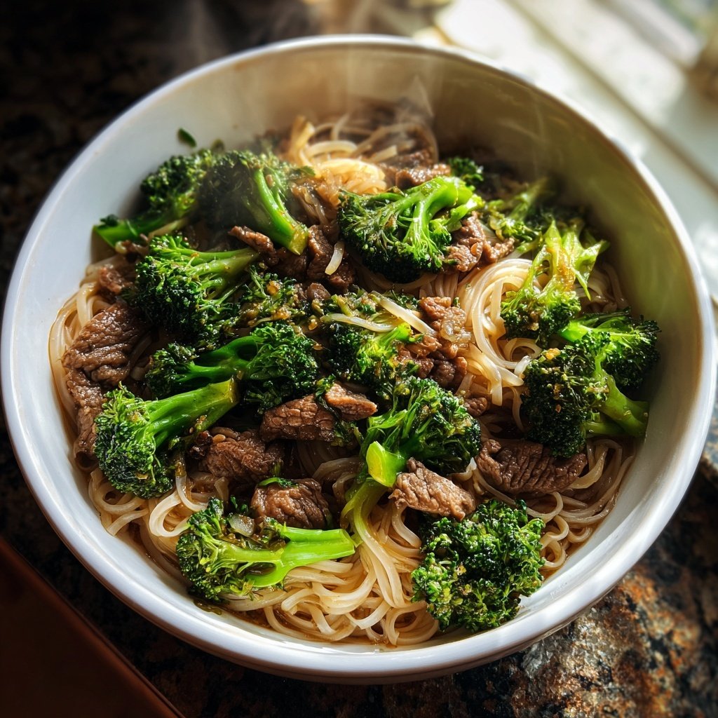 Beef And Broccoli Rice Noodles