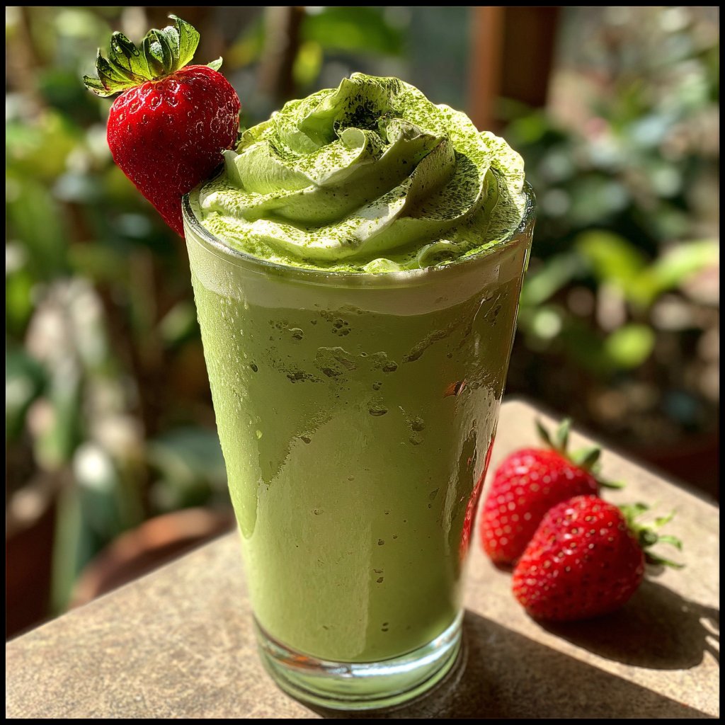 Strawberry Matcha Latte Iced Version