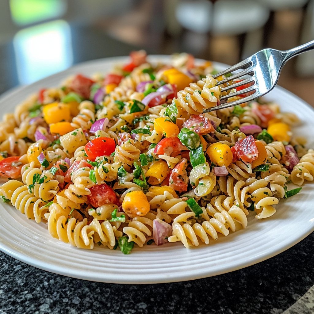 Quick Pasta Salad Lunch for Work