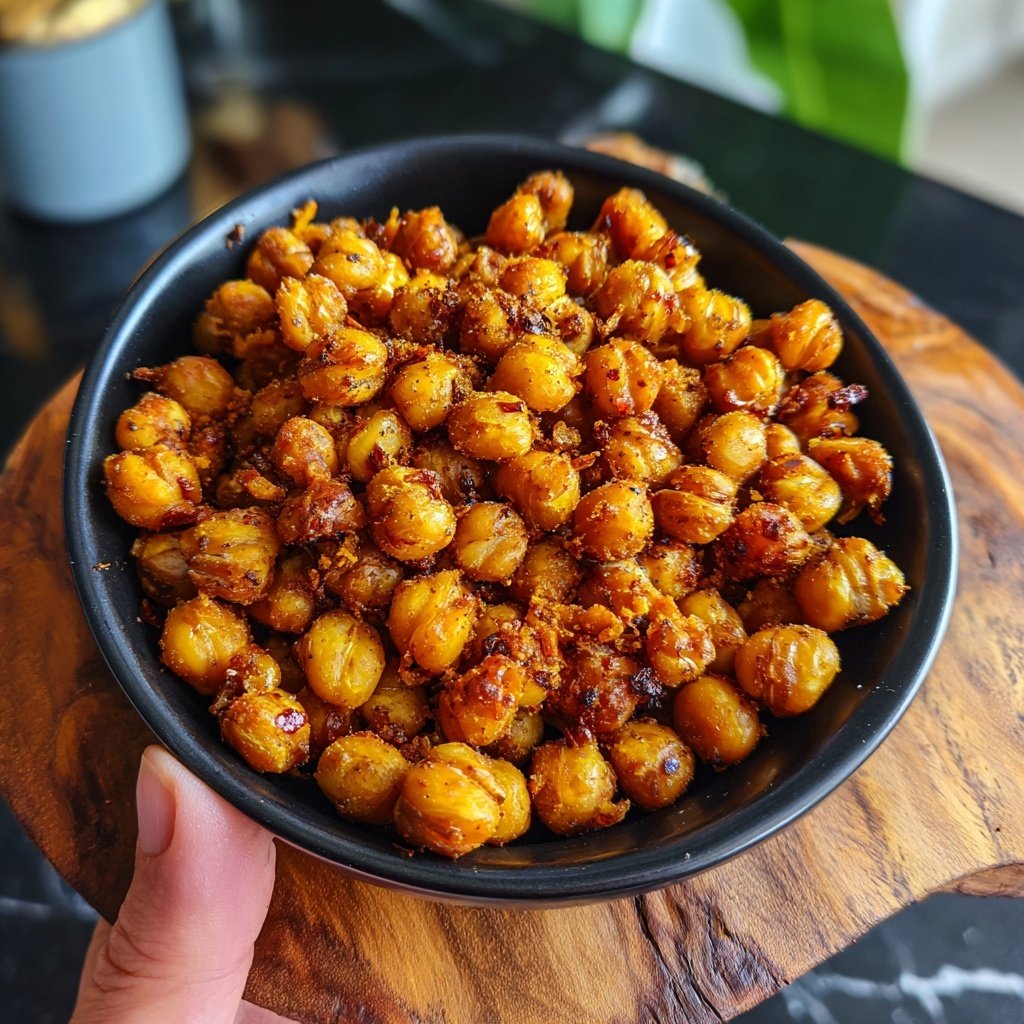Sweet Chili Roasted Chickpeas