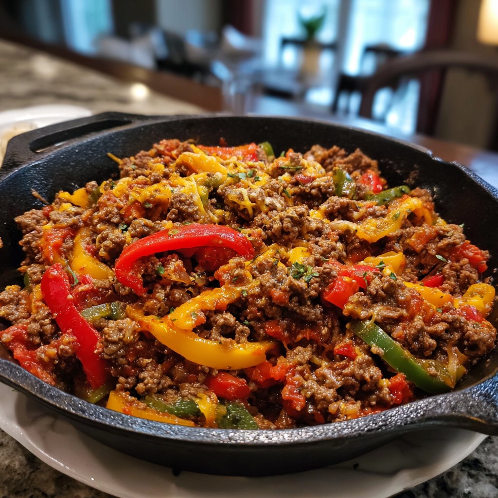 Easy Ground Beef Taco Skillet