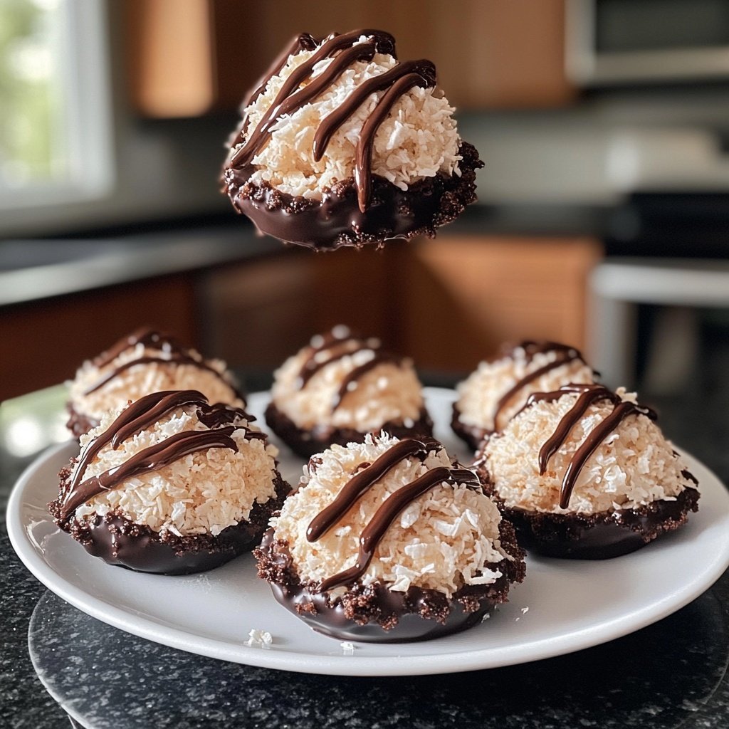 Chocolate Coconut Macaroons