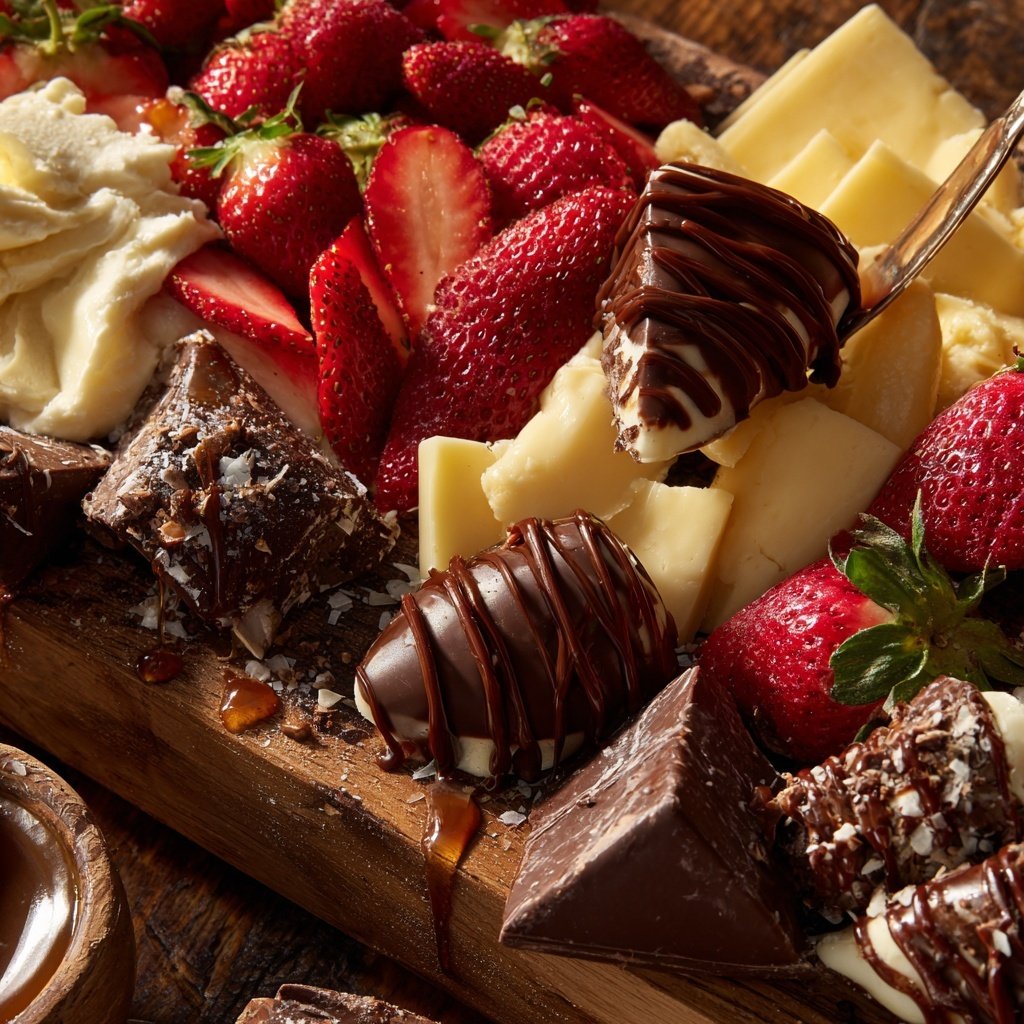 Cheese and Chocolate Valentine Board