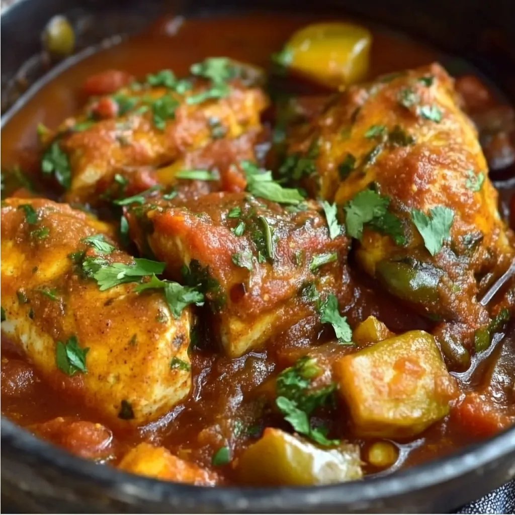 Classic Spicy Moroccan Fish in Rich Sauce!