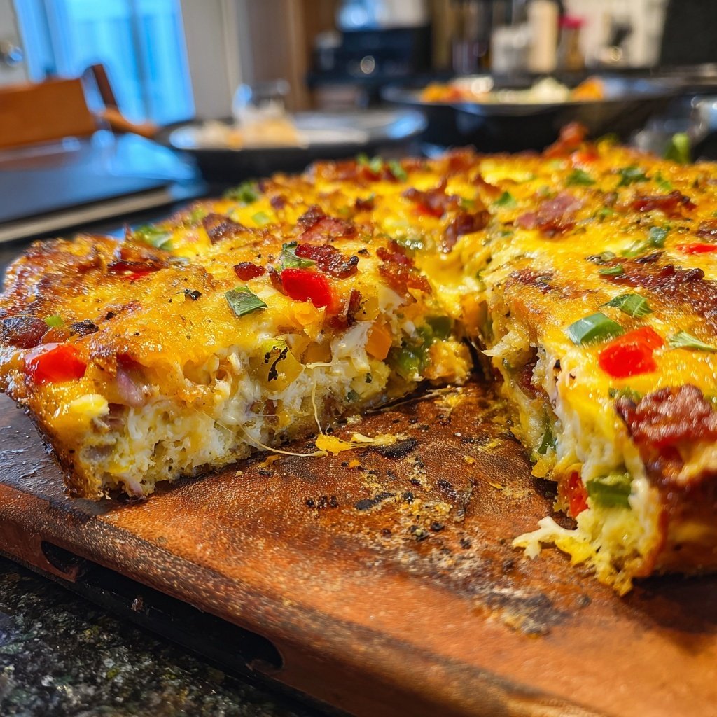 Breakfast Casserole With Eggs And Cheese